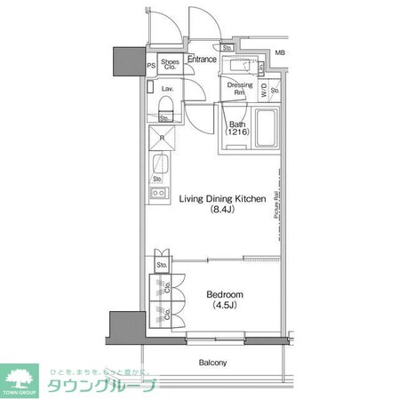 ザ・パークハビオ神楽坂香月の物件間取画像